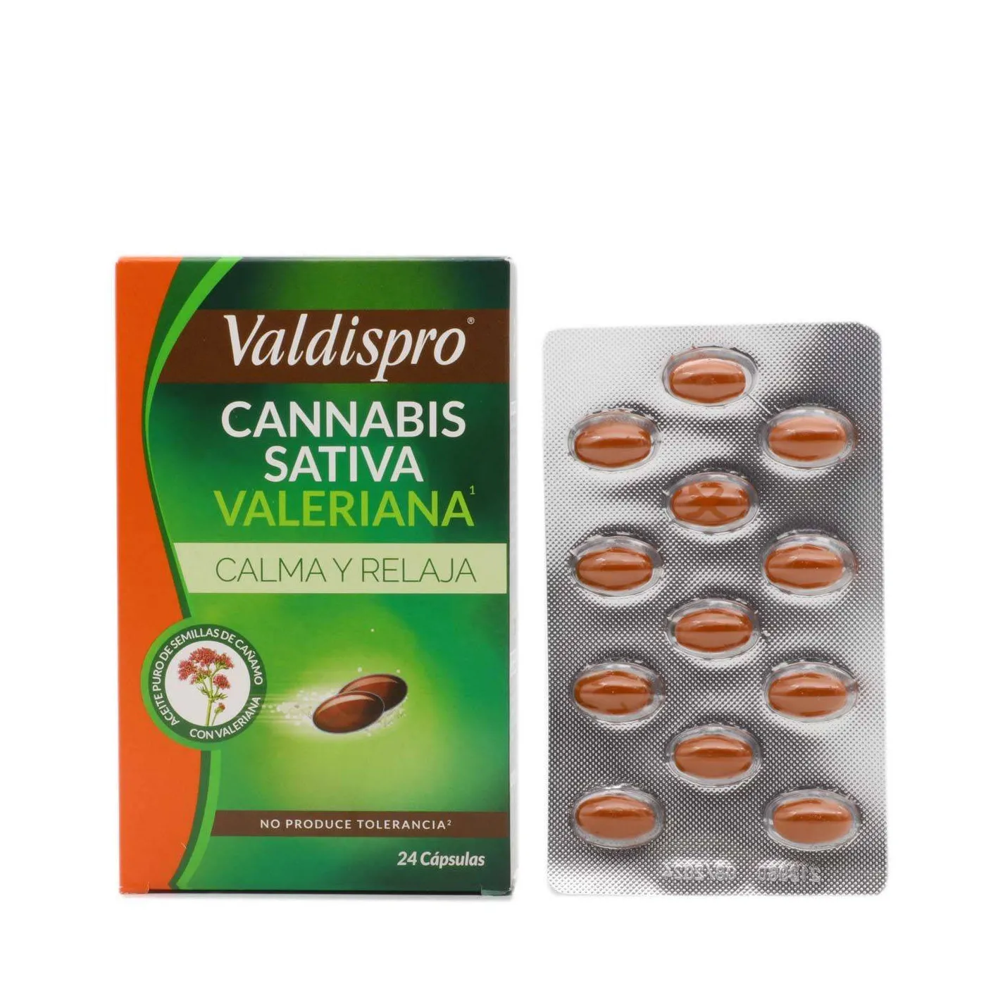 Valdispro Cannabis Sativa Valeriana Calma Y Relaja 24 Cap