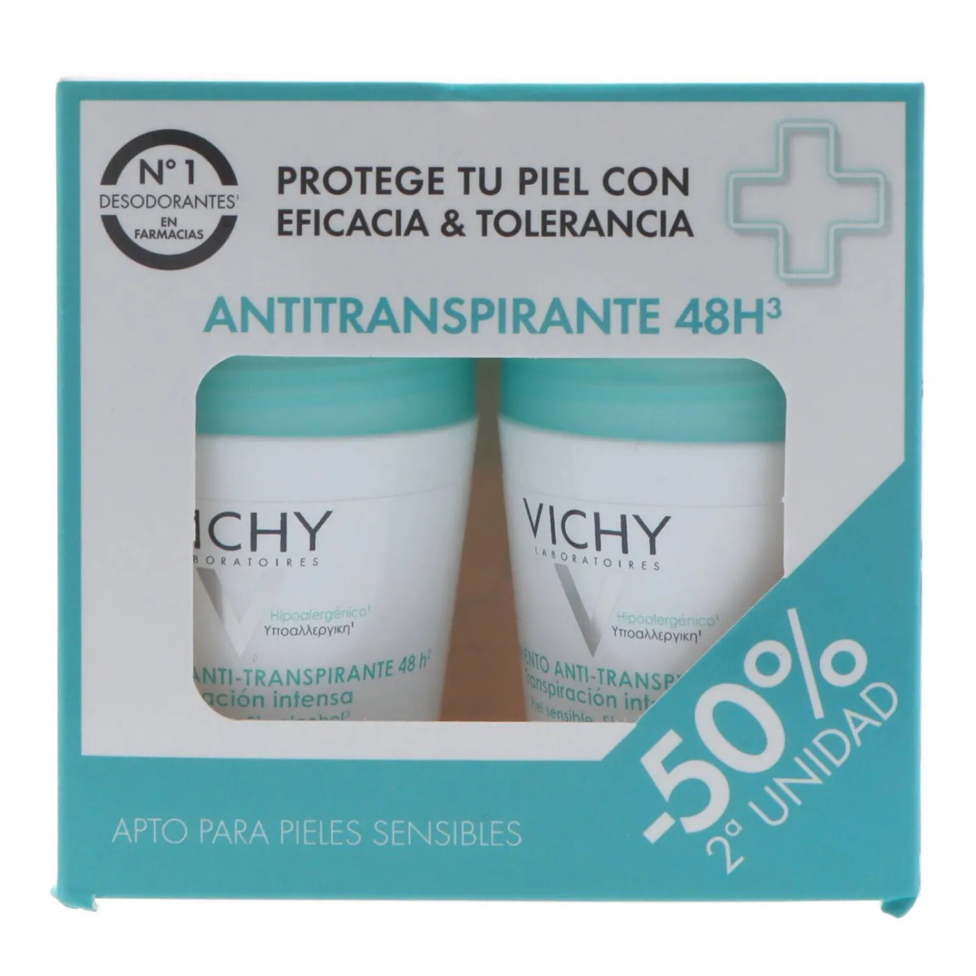 Vichy Anti Transpirante 48h Segunda Unidad 50 Pr