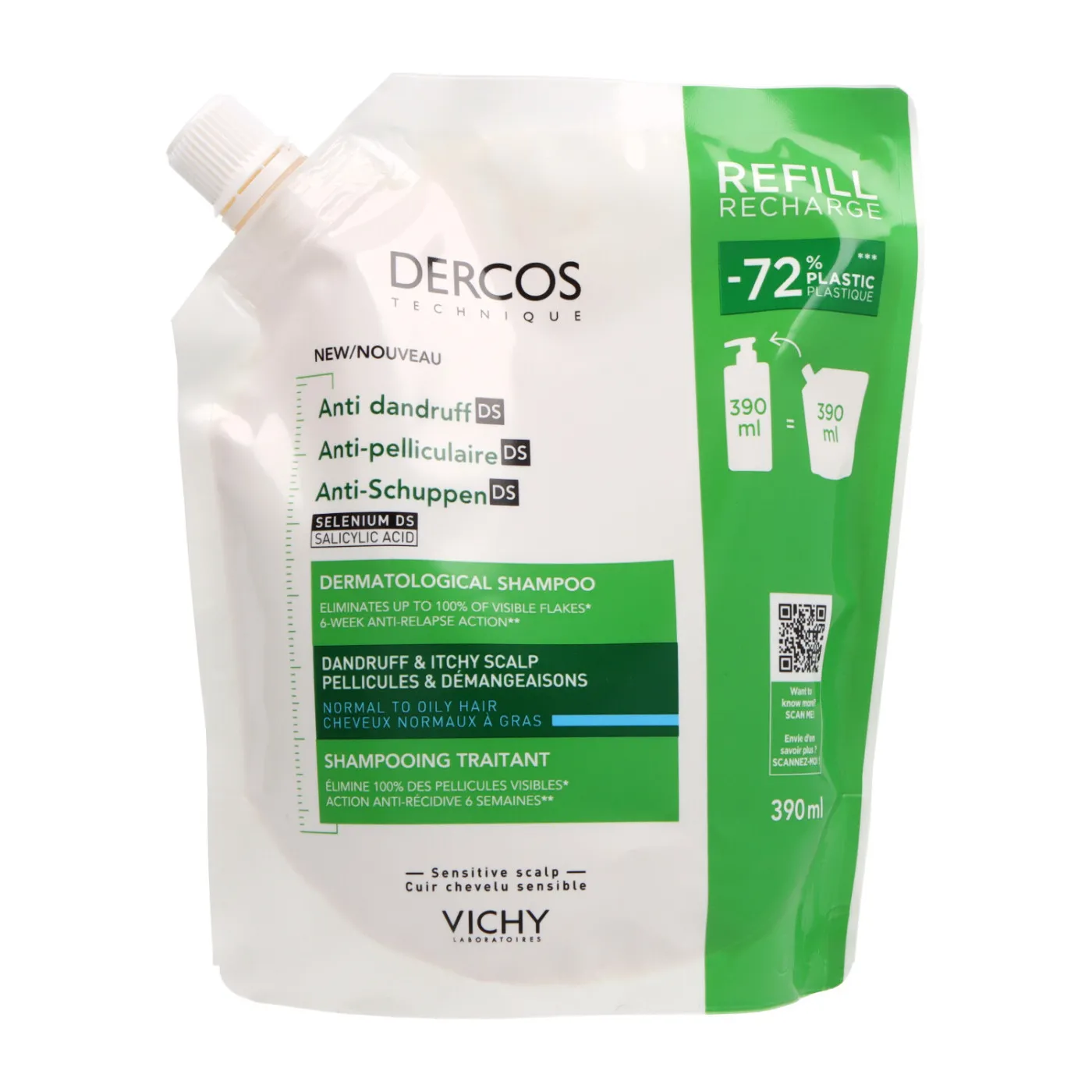 Vichy Dercos Champú Anticaspa Cabello Normal Y Graso