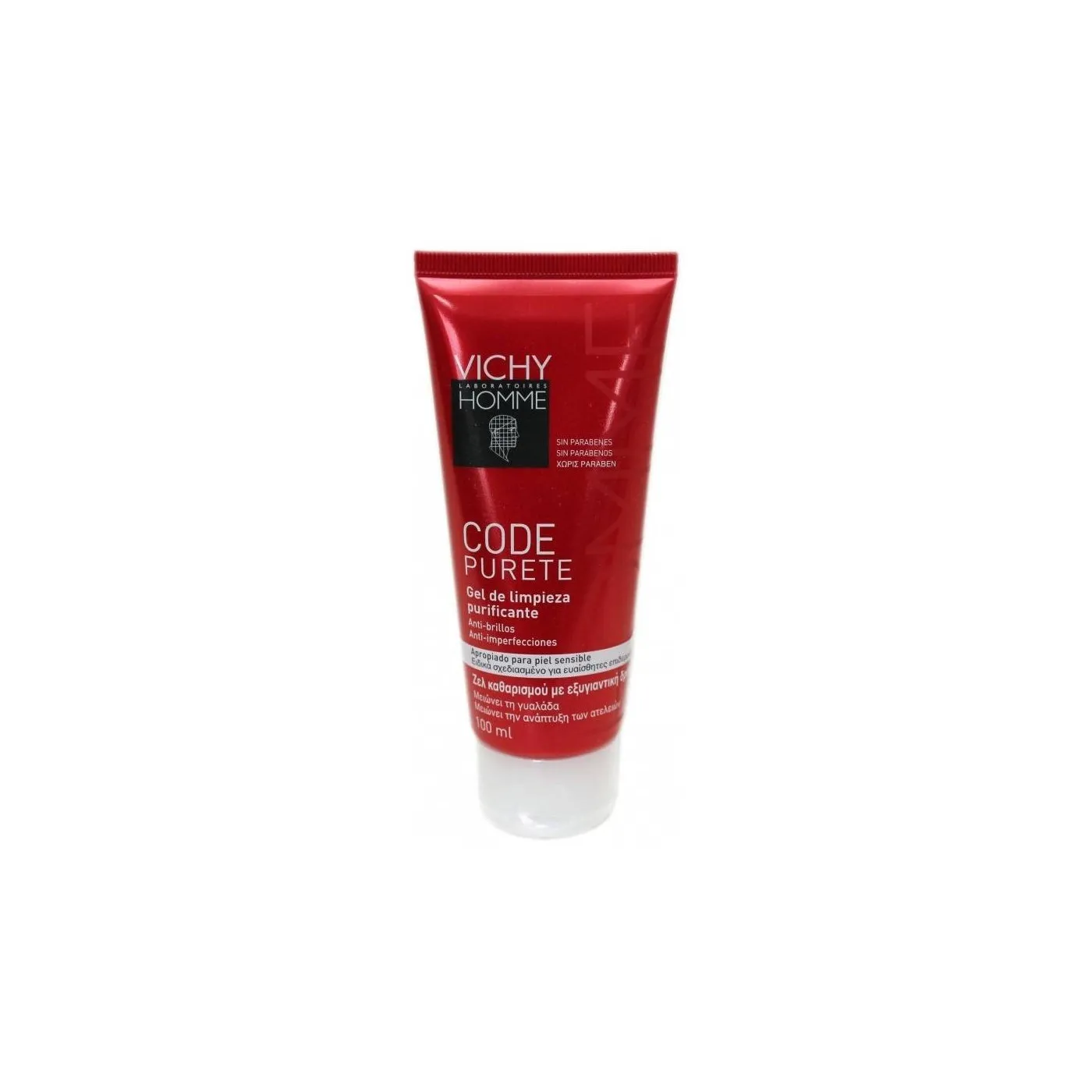 Vichy Homme Gel Limpiador Purificador Code Pure