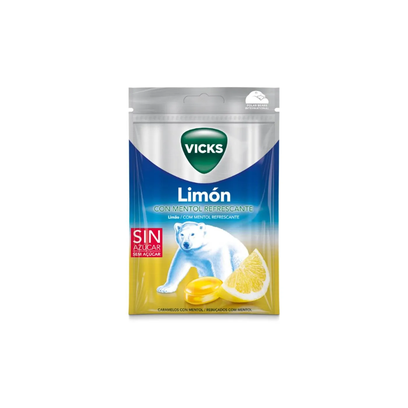 Vicks Limon Caramelo Duro Con Mentol 72 g