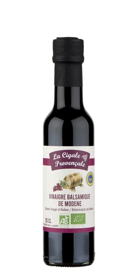 Vinagre Balsámico Bio de Módena-250ml-La cigale Provençale