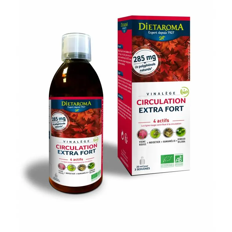 Bebida Vinalège - Circulación Extra Fuerte - 450ml - Dietaroma