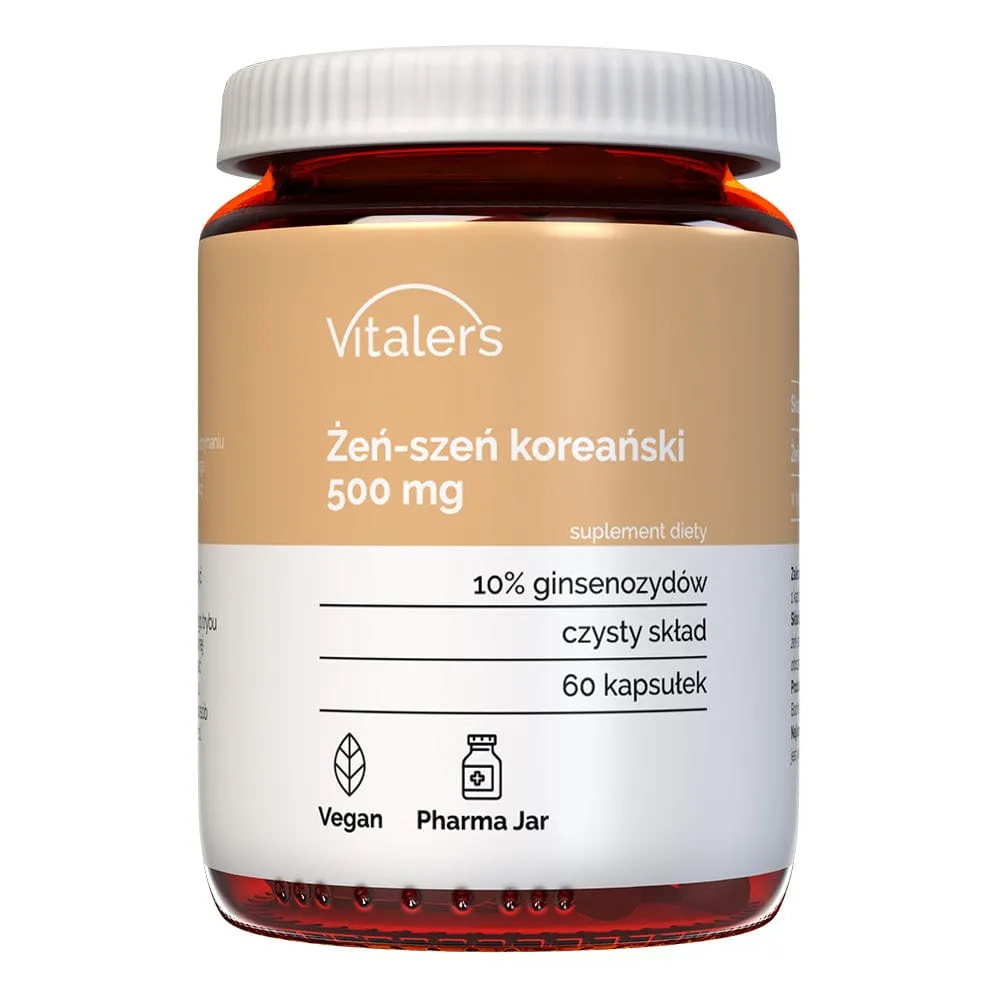 Vitaler's Ginseng coreano 500 mg - 60 Cápsulas