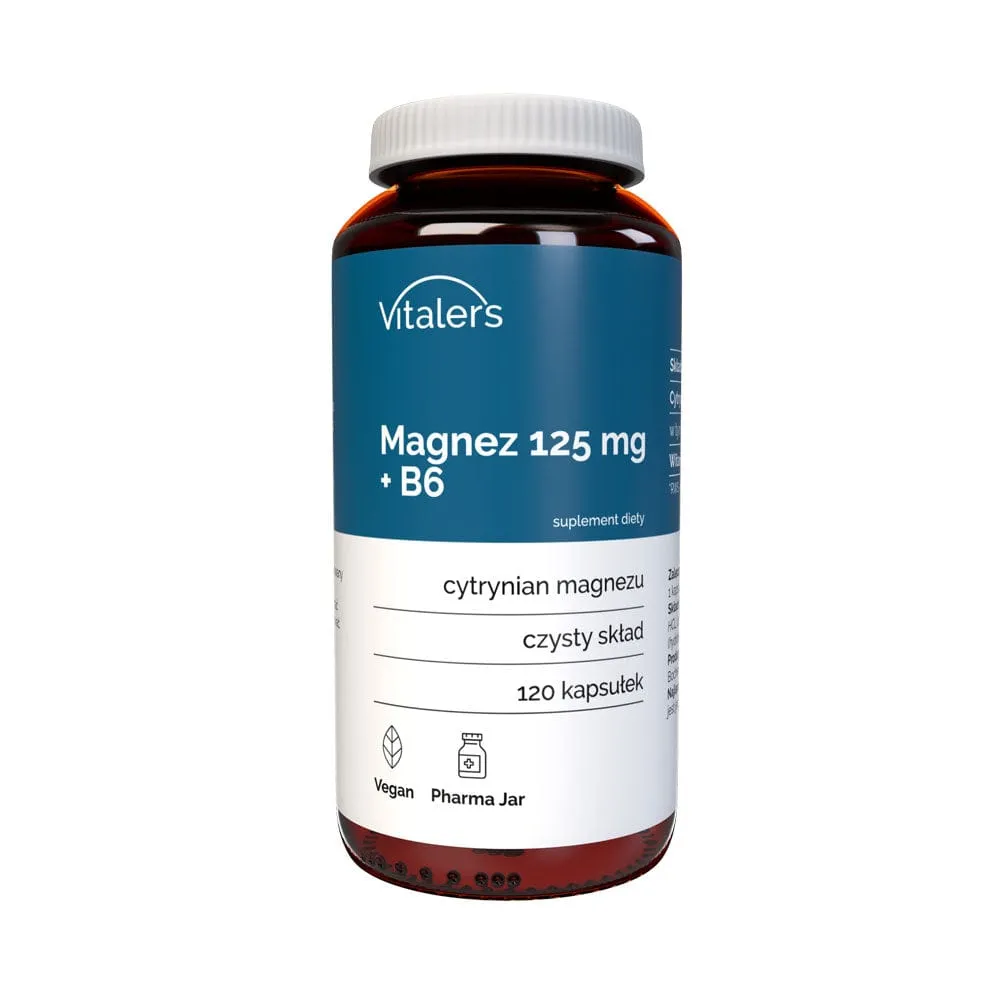 Vitaler's Magnesio 125 mg + Vitamina B6 - 120 Cápsulas