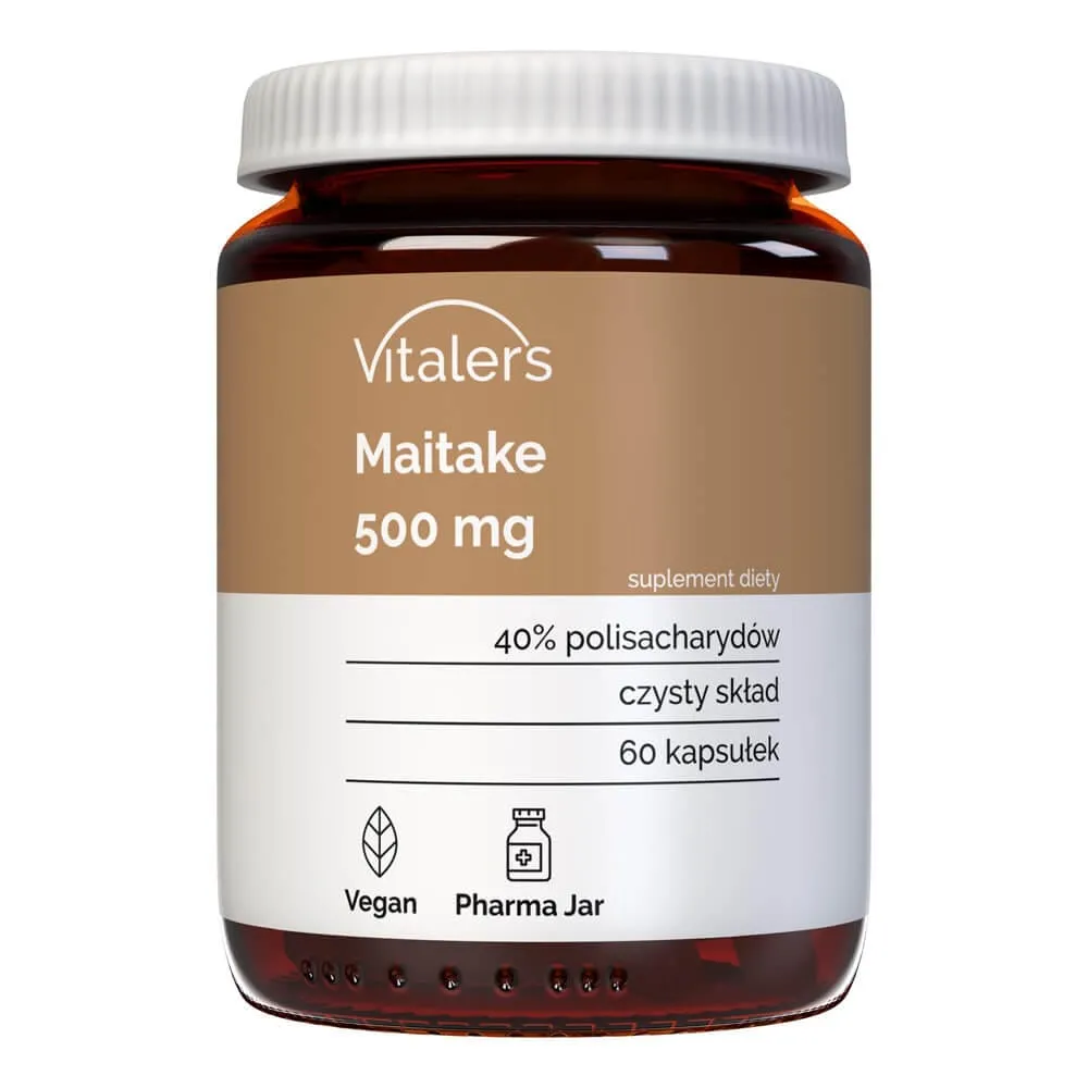Vitaler's Maitake (Maitake gusano de la hoja) 500 mg - 60 Cápsulas