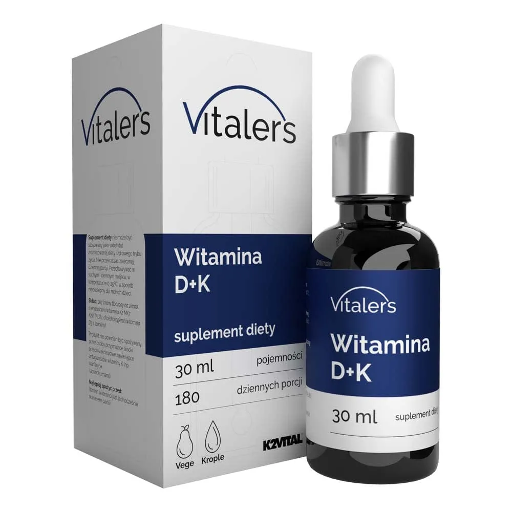 Vitaler's Vitamina D3 2000 UI K2-MK7 75 mcg, gotas - 30 ml