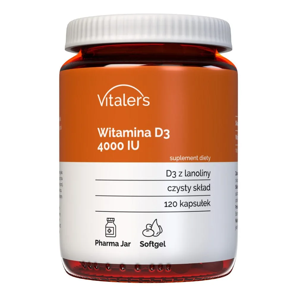 Vitaler's Vitamina D3 4000 UI - 120 Cápsulas blandas