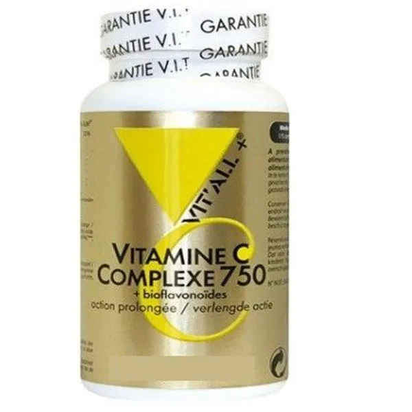 Complejo de Vitamina C 750 mg-30 comprimidos-Vit'all+