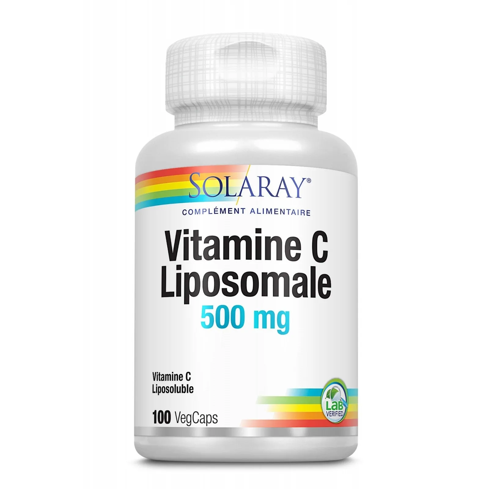 Vitamina C liposomal 500 mg-100 cápsulas-Solaray