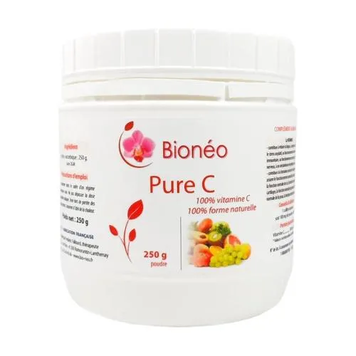 Vitamina C Natural en Polvo - Bote 250 g - Bioneo