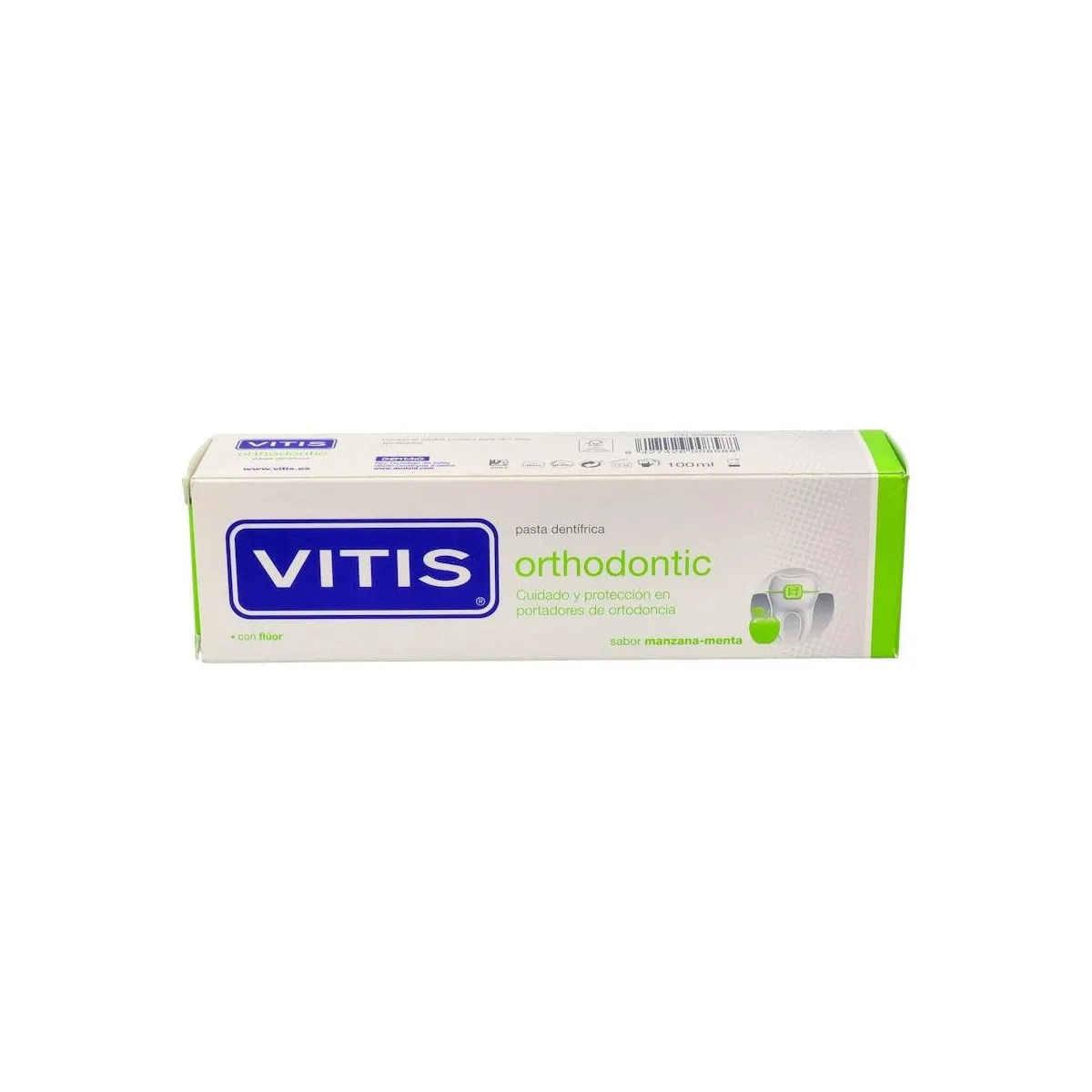 Vitis Orthodontic Pasta Dental Manzana/Menta 100 Ml
