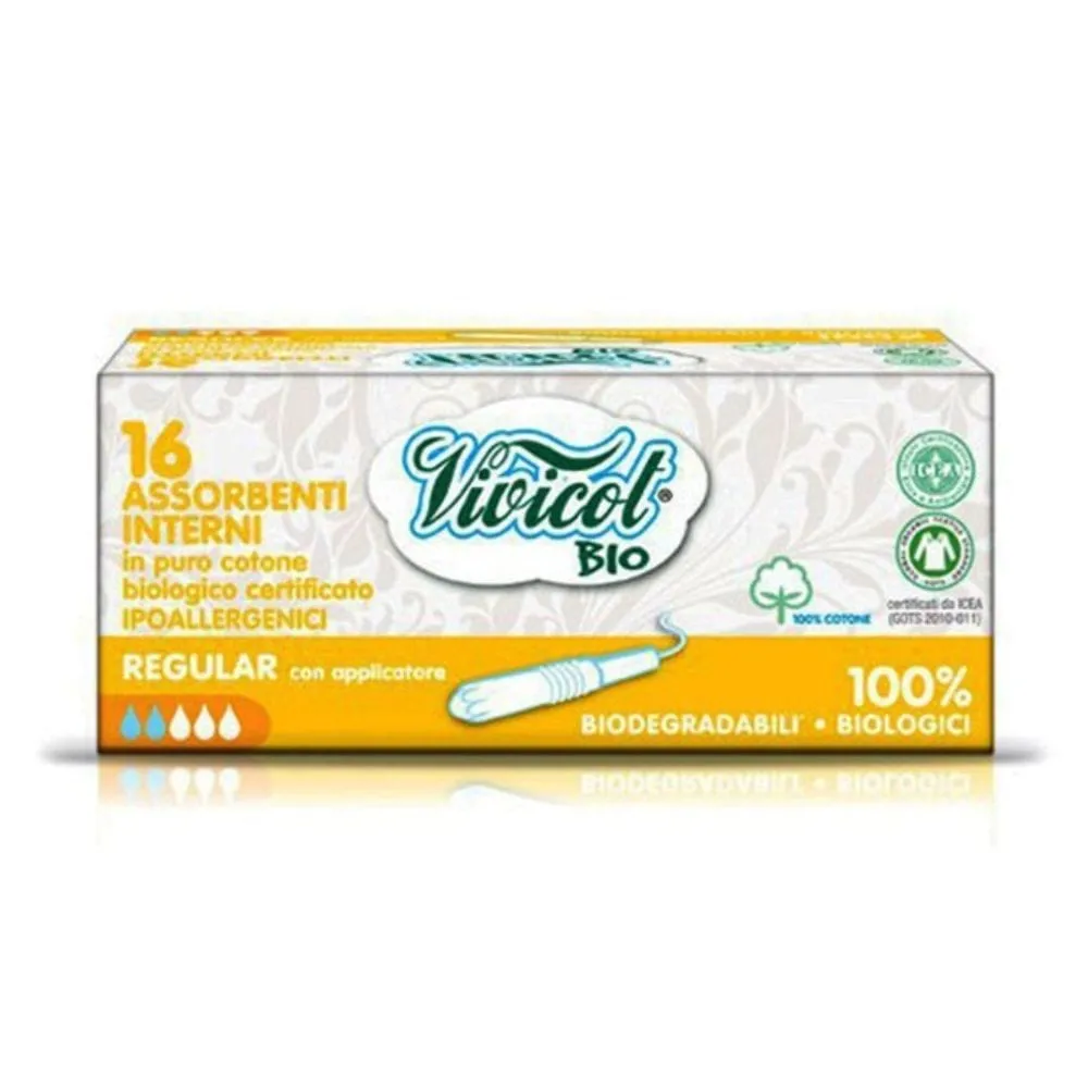 Vivicot Bio Tampones con Aplicador - 16 Piezas