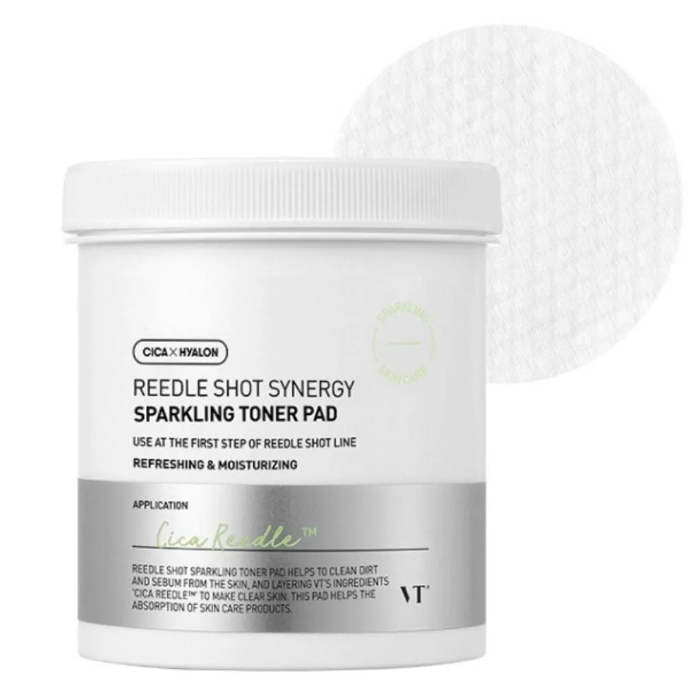 VT Cosmetics Reedle Shot Synergy Sparkling Toner Almohadilla - 80 Piezas