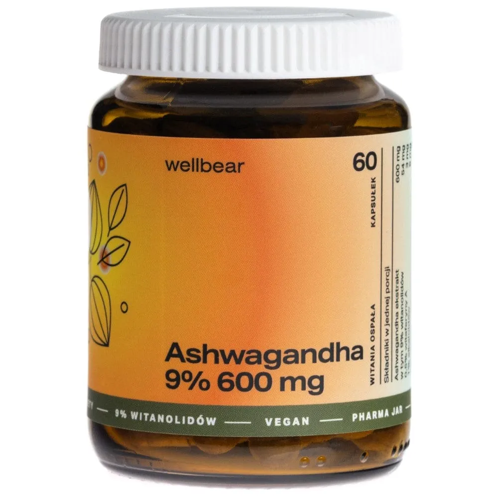 Wellbear Ashwagandha 9% 600 mg - 60 Cápsulas
