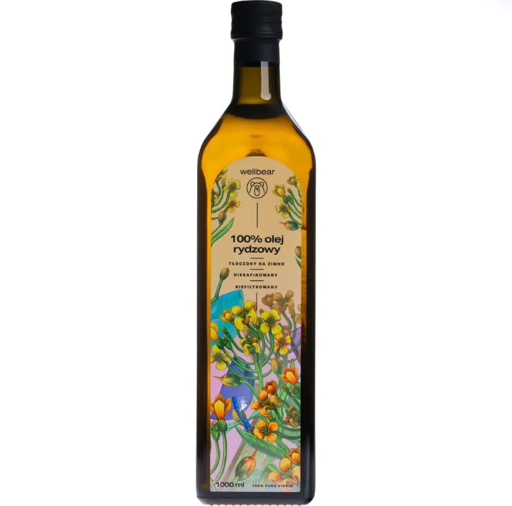 Wellbear Aceite de Camelina Prensado en Frío - 1000 ml