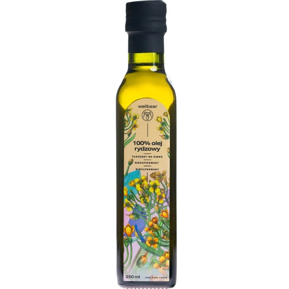 Aceite de camelina Wellbear prensado en frío - 250 ml