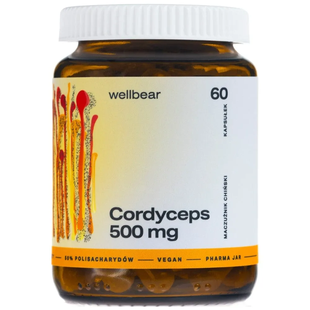 Wellbear Cordyceps 500 mg - 60 Cápsulas