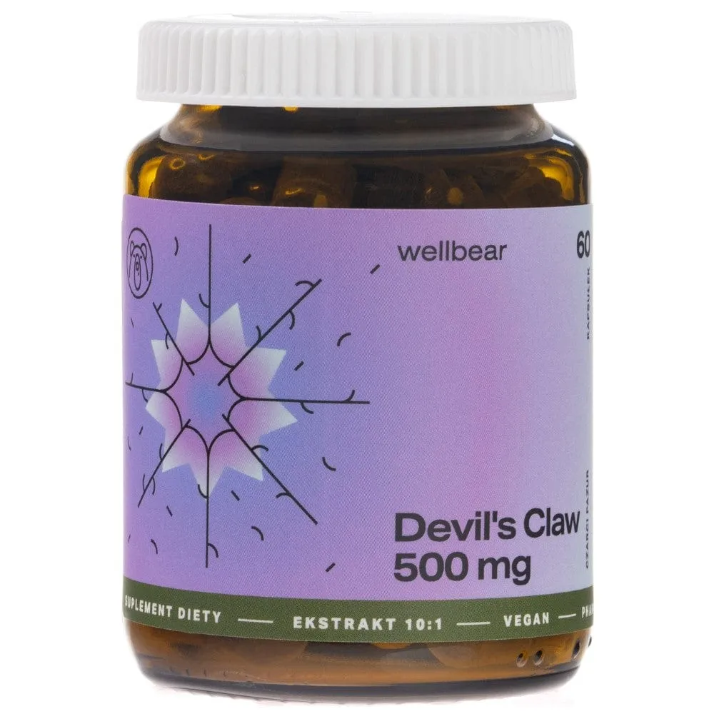 Wellbear Garra del Diablo 500 mg - 60 Cápsulas