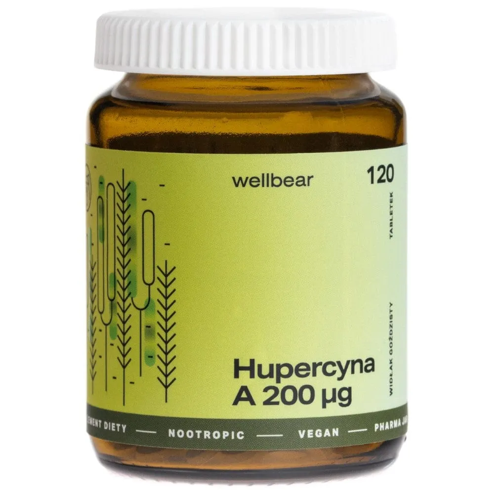 Wellbear Huperzina A 200 mcg - 120 Tabletas