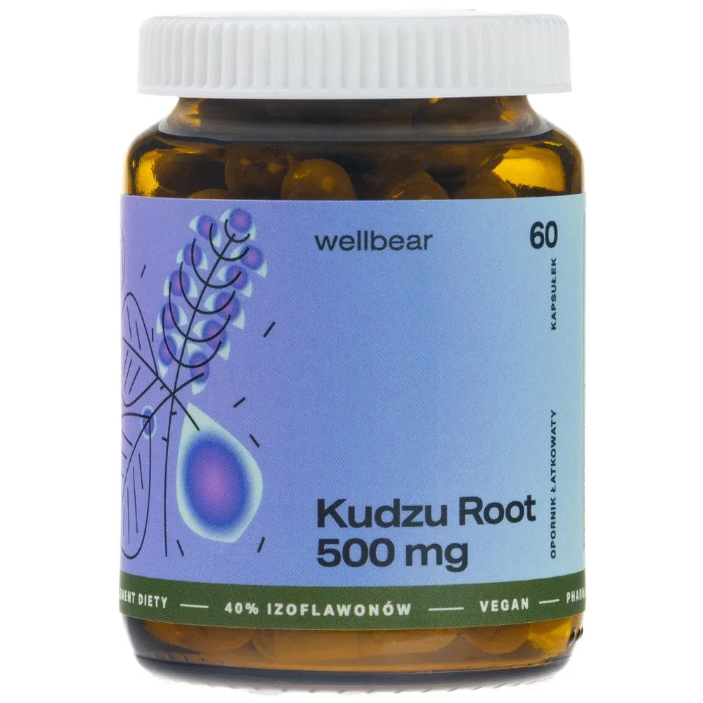 Wellbear Raíz de Kudzu 500 mg - 60 Cápsulas