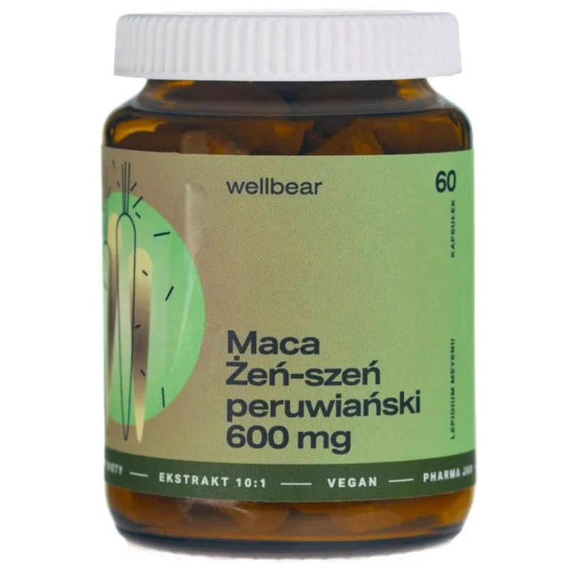 Wellbear Maca 600 mg - 60 Cápsulas