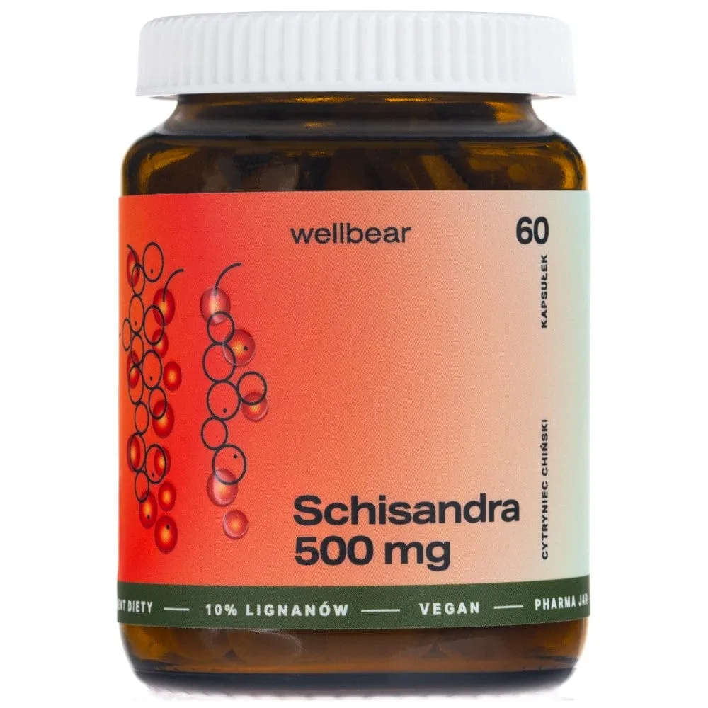 Wellbear Schisandra 500 mg - 60 Cápsulas