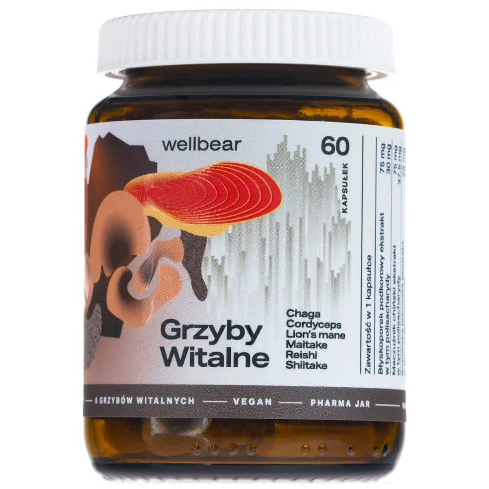 Wellbear Vital Setas - 60 Cápsulas