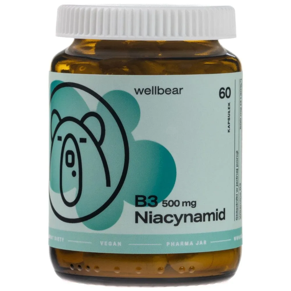 Wellbear Vitamina B3 500 mg - 60 Cápsulas