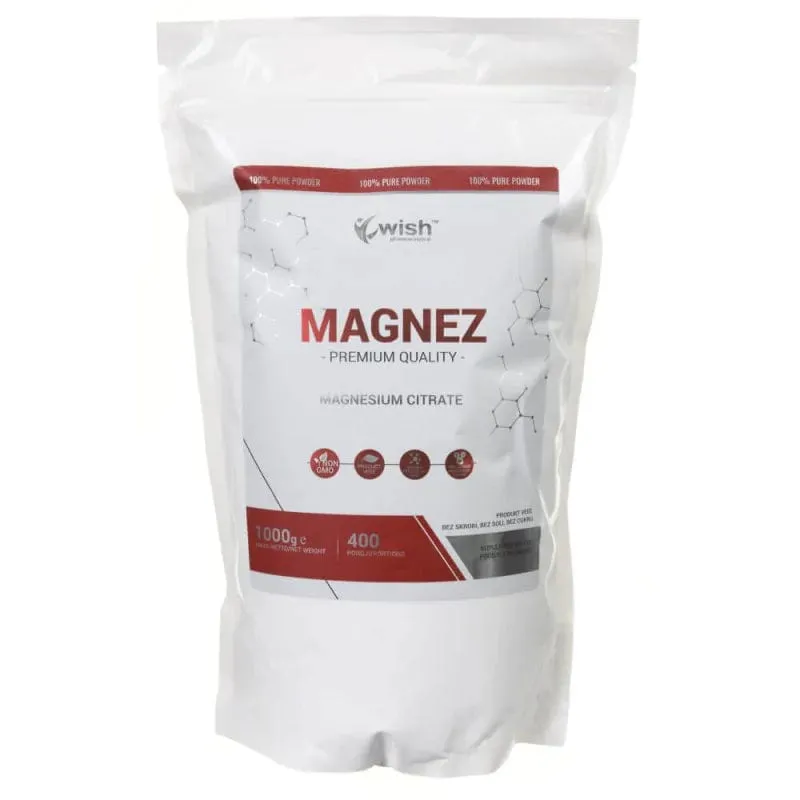 Wish Citrato de magnesio en polvo- 1000 g