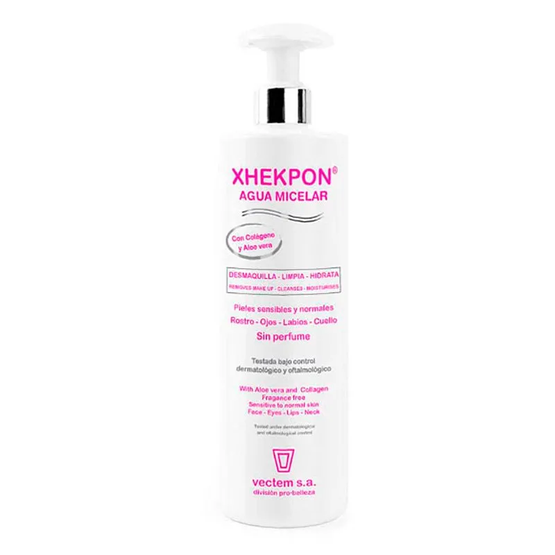 Agua Micelar Desmaquillante Colágeno y Aloe Vera - Xhekpon