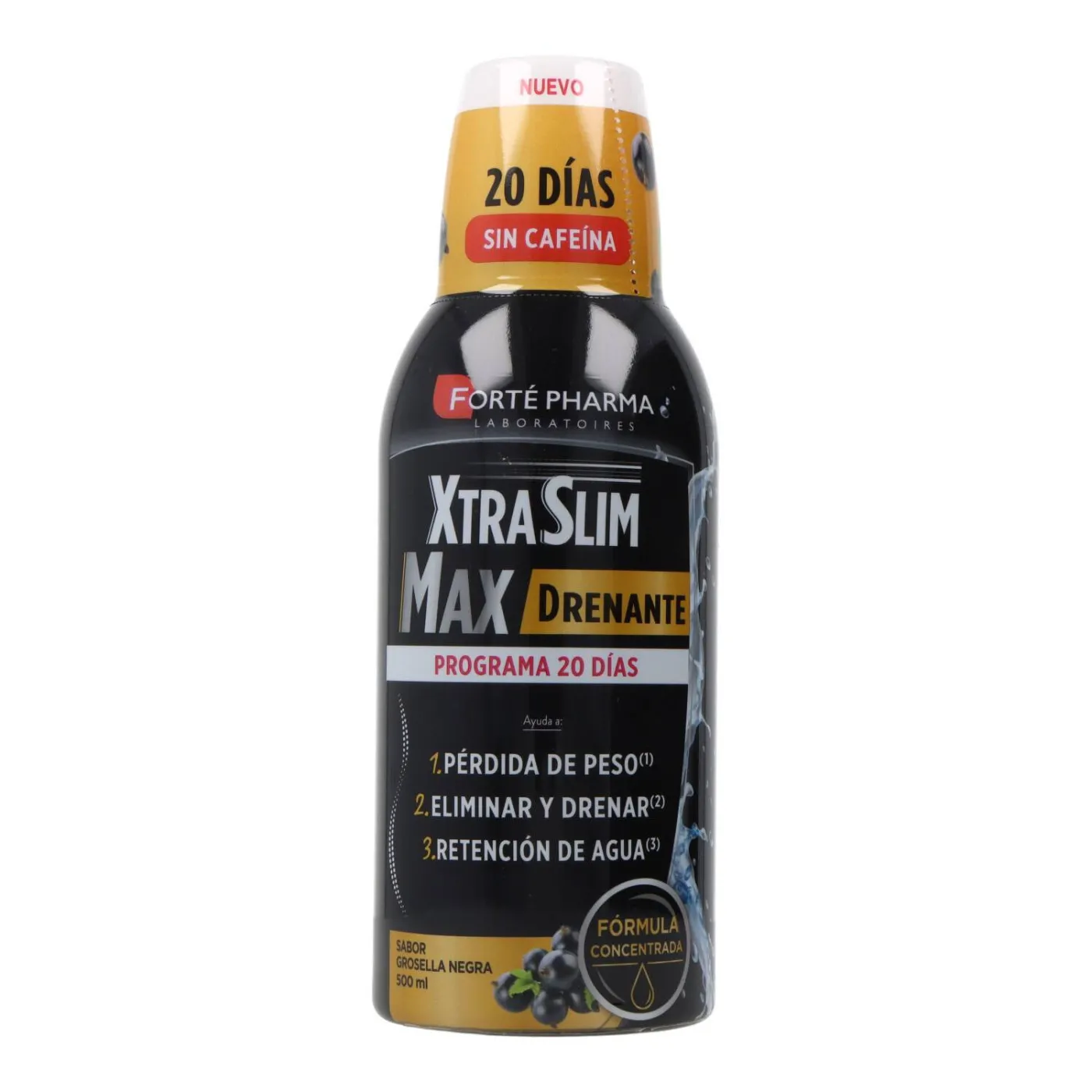 Xtraslim Max Drenante 500 ml Sabor Grosella Negr