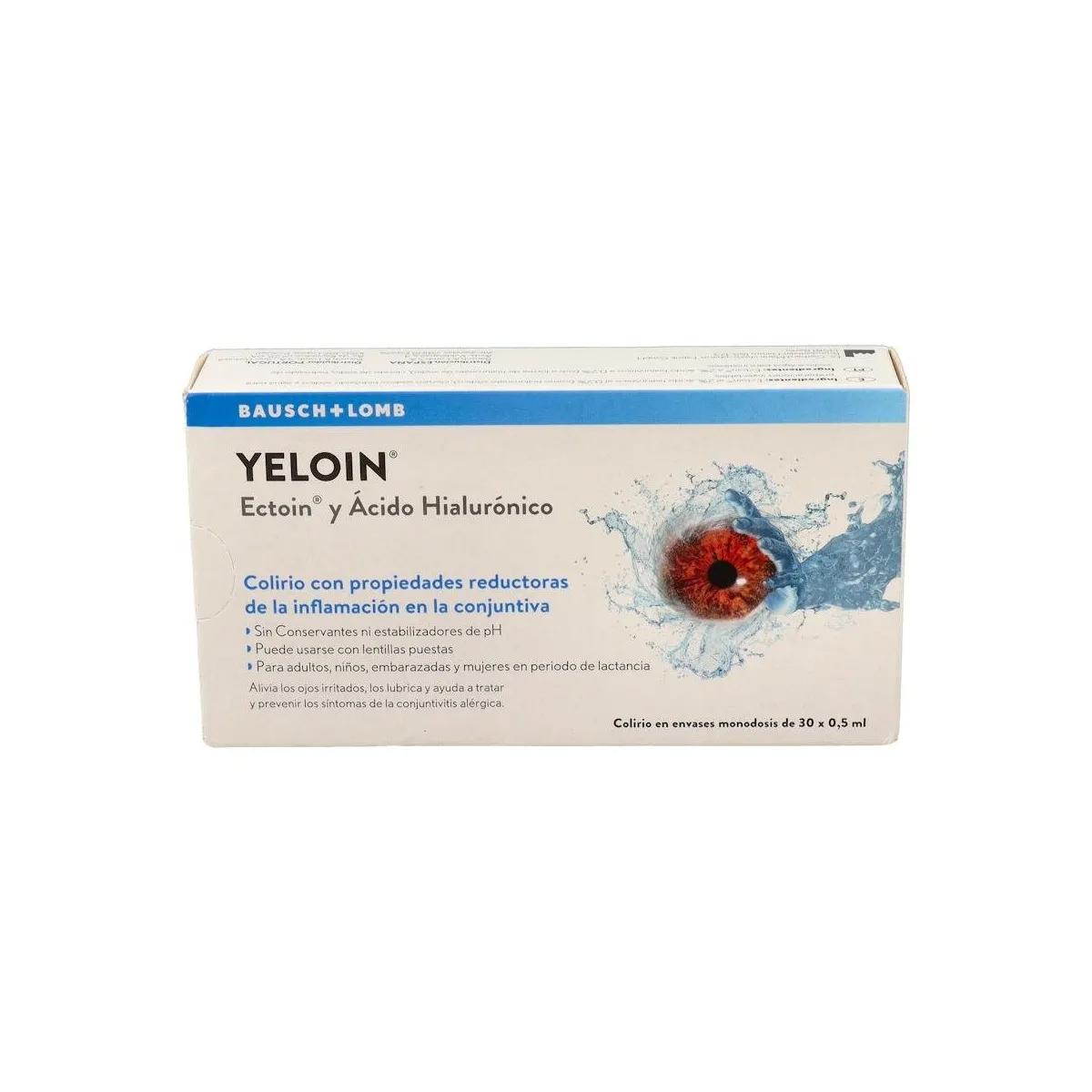 Yeloin Colirio Monodosis 0.5 Ml 30 U
