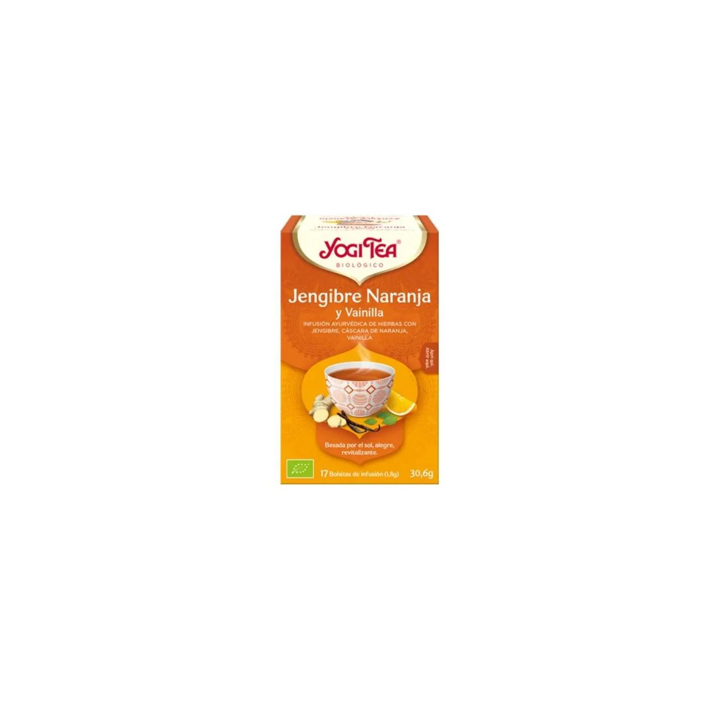 Yogi Tea Jengibre Naranja Y Vainilla 17 Bolsitas