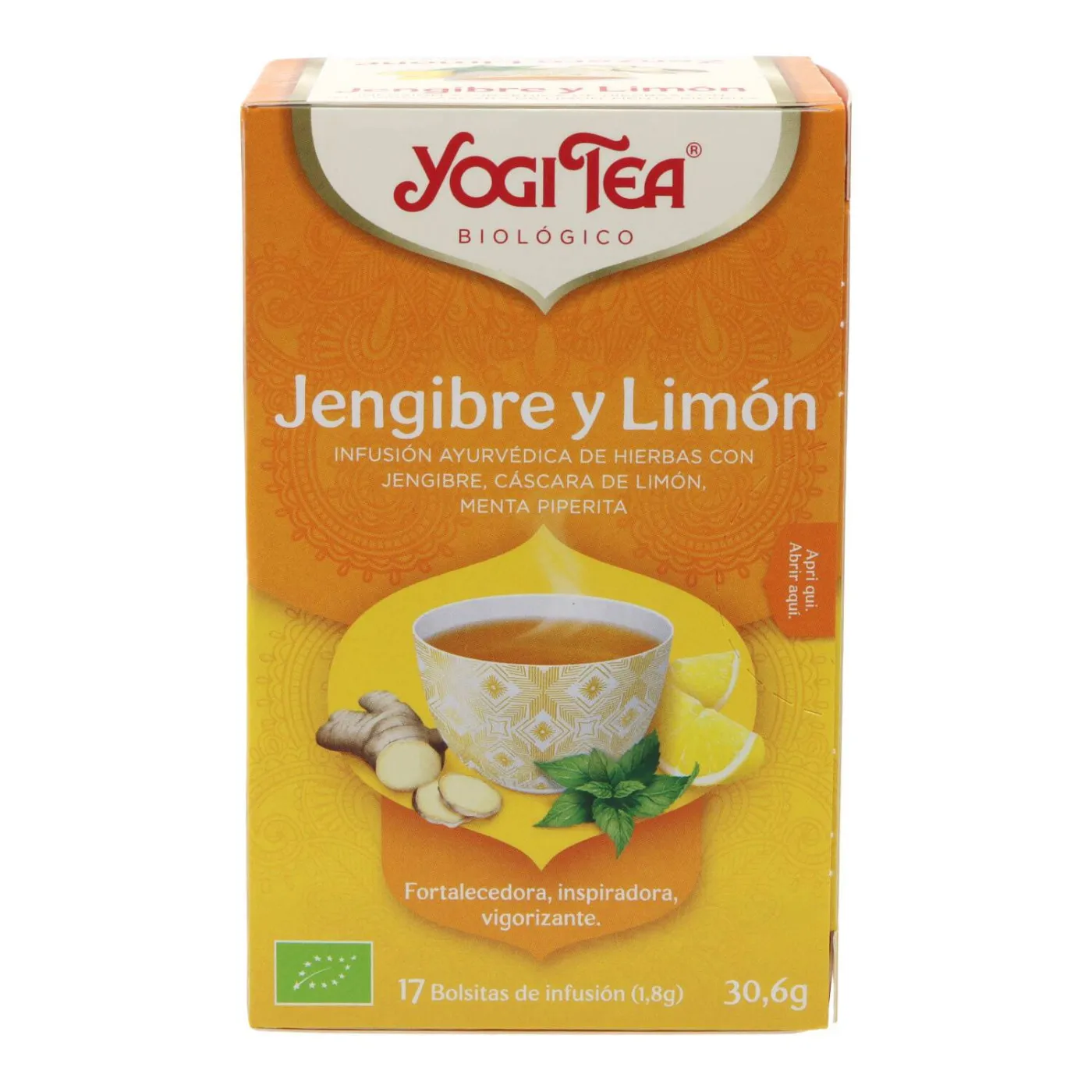 Yogi Tea Jenjibre Y Limon 17 Sobres