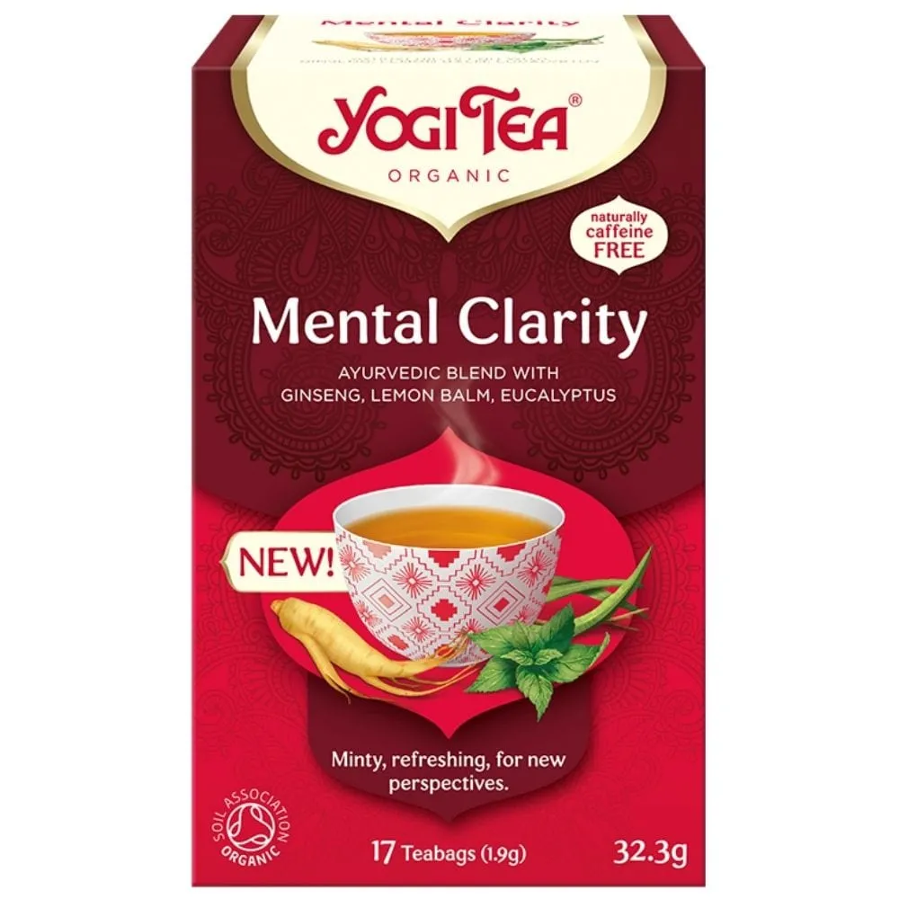 Yogi Tea Claridad Mental, Hierbas y Especias - 17 Bolsitas