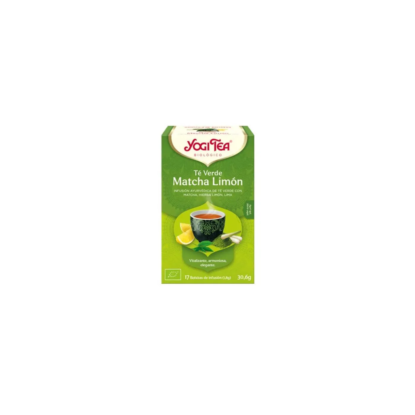 Yogi Tea Te Verde Matcha Limon 17 Bolsitas