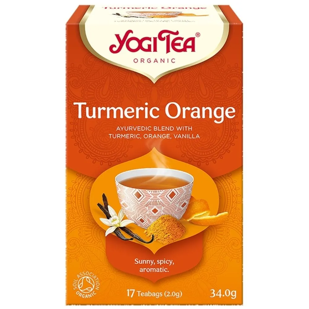 Yogi Tea Cúrcuma Naranja, Picante-Frutal - 17 Bolsitas