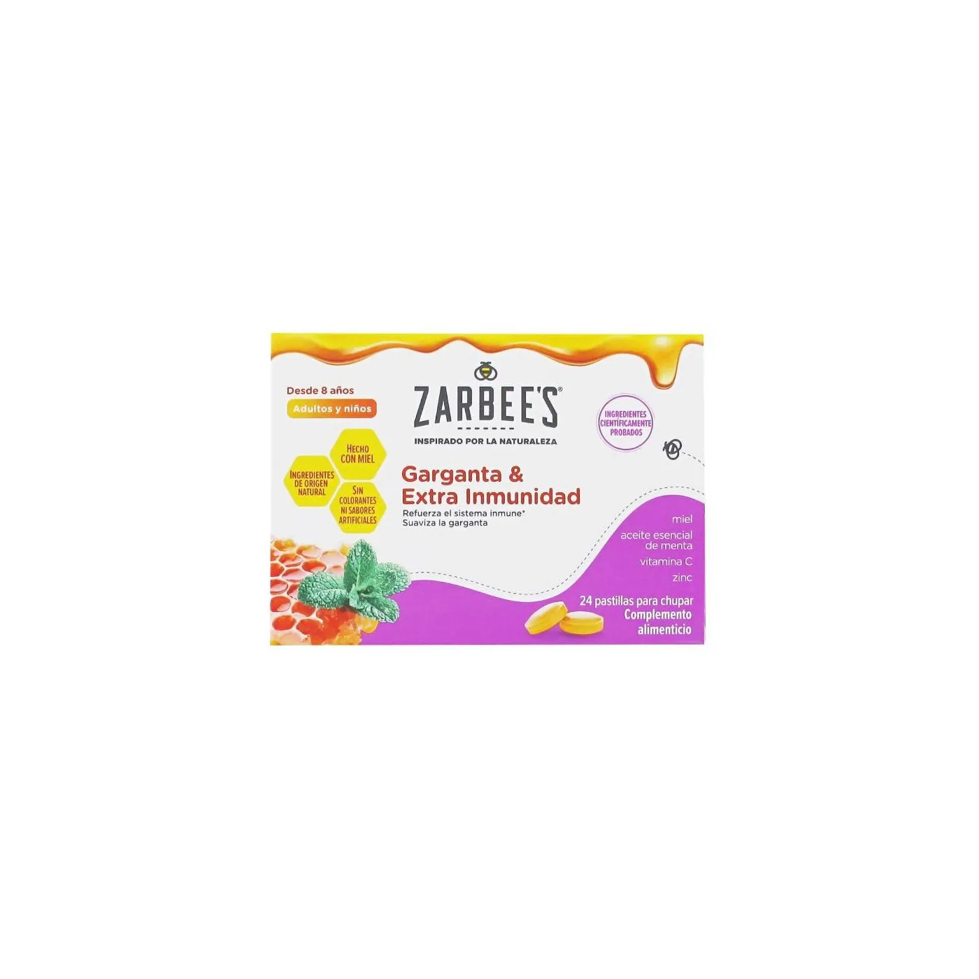 Zarbees Garganta Y Extra Inmunidad 24 Pastillas