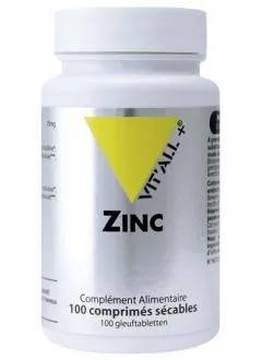 Zinc 30mg- 100 comprimidos-Vit'all +