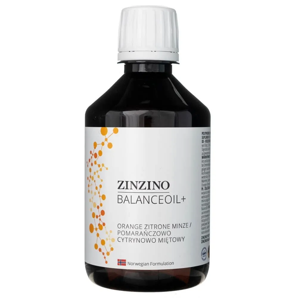 Zinzino BalanceOil, Naranja Limón Menta - 300 ml