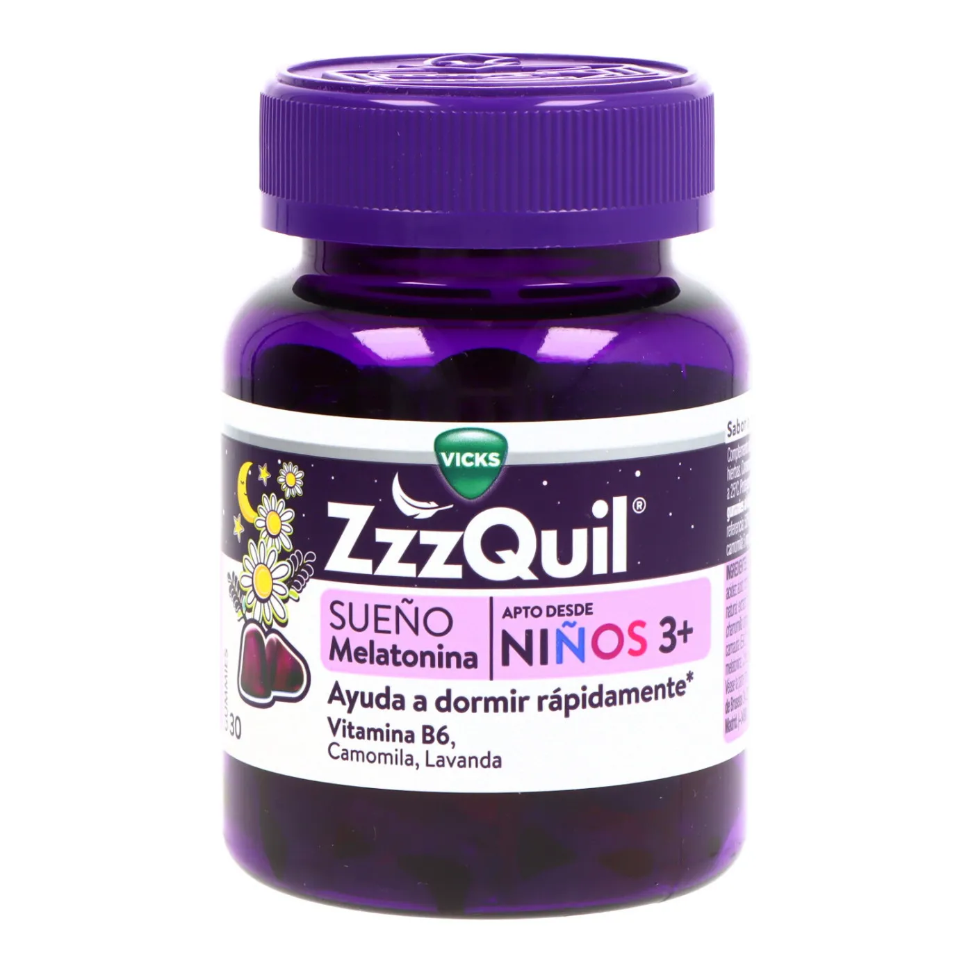 Zzzquil Natura Kids 30 Gummies Sabor Frutos Del