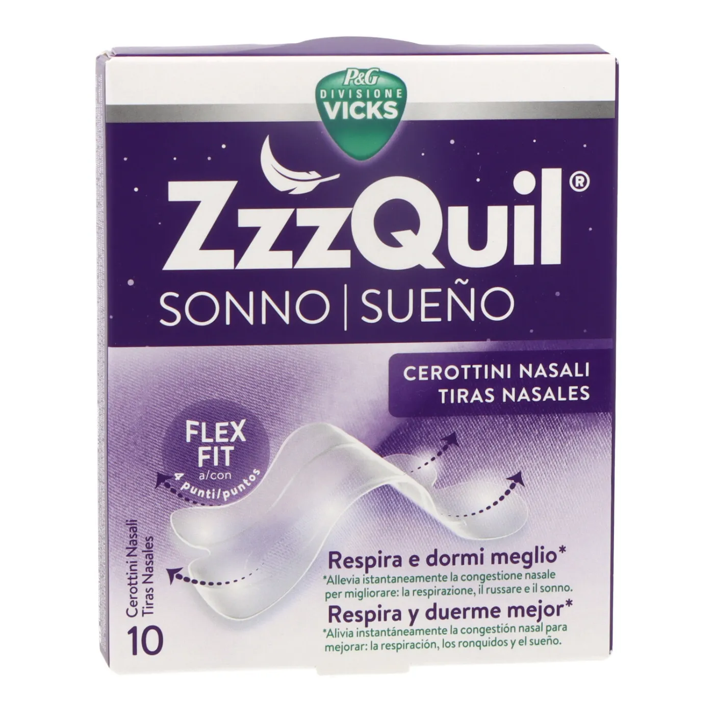 Zzzquil Sueño 10 Tiras Nasales